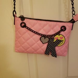 Girls pink Justice purse